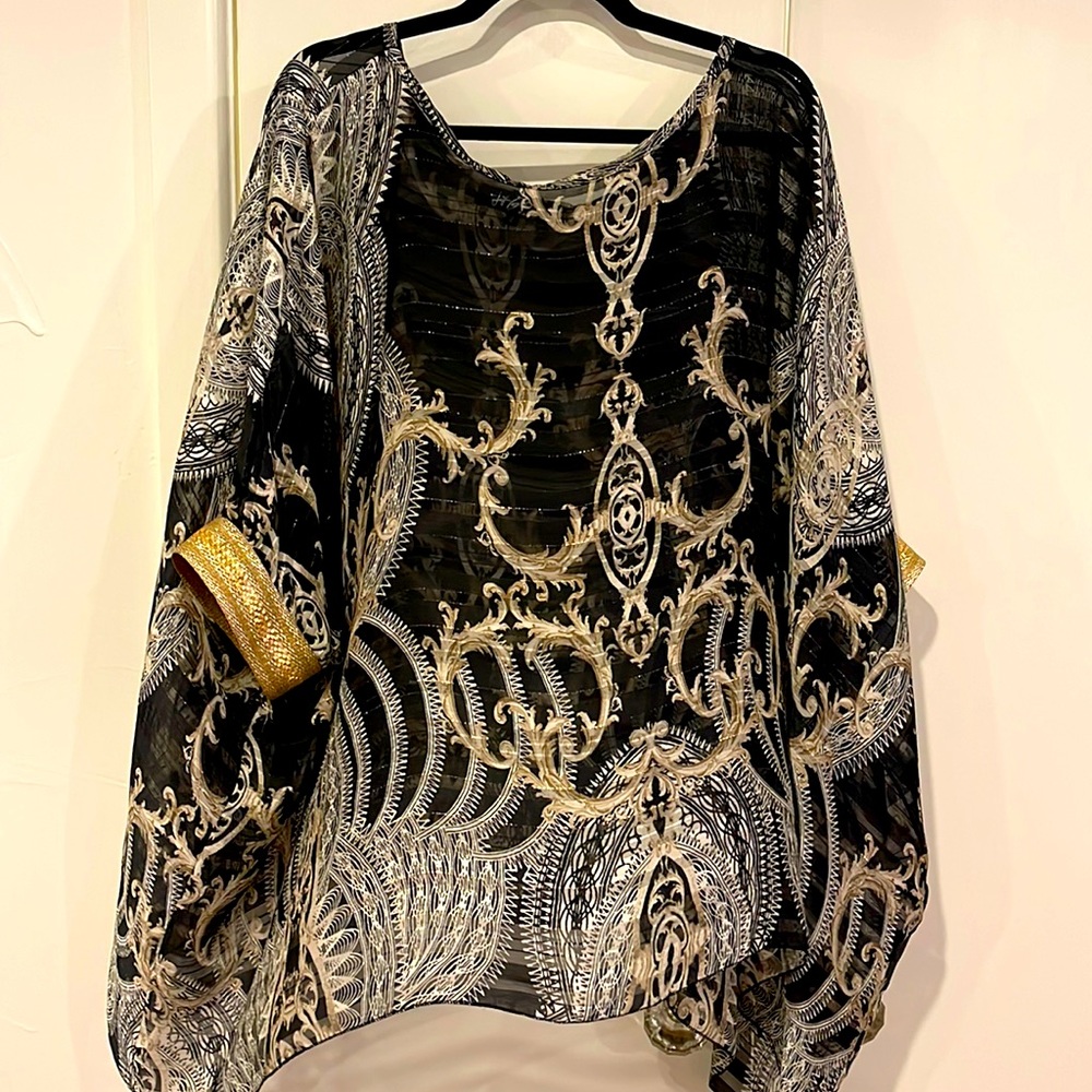 Beautiful oversized, sheer shirt
